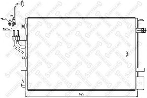 STELLOX 10-45747-SX Конденсатор, кондиционер для HYUNDAI (Хендай) STELLOX 10-45747-SX Конденсатор, кондиционер для HYUNDAI (Хендай)