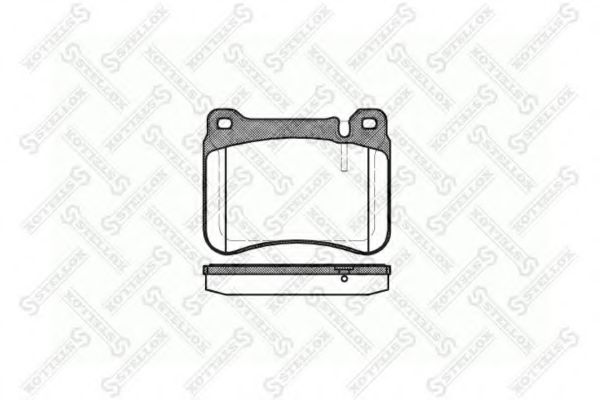 STELLOX 1204 000-SX Тормозные колодки для MERCEDESBENZ (Мерседес бенц) STELLOX 1204 000-SX Тормозные колодки для MERCEDESBENZ (Мерседес бенц)