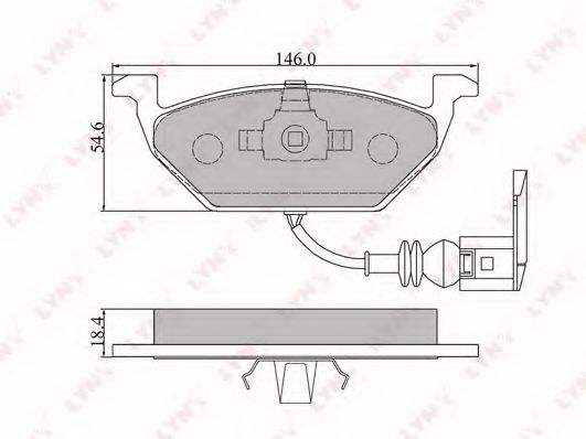 LYNXauto BD-1202 Тормозные колодки для VOLKSWAGEN BORA / JETTA V (1K5), GOLF V Variant (1K5), JETTA V (1K5), VENTO V (1K5) 1.4 TSI LYNXauto BD-1202 Тормозные колодки для VOLKSWAGEN BORA / JETTA V (1K5), GOLF V Variant (1K5), JETTA V (1K5), VENTO V (1K5) 1.4 TSI