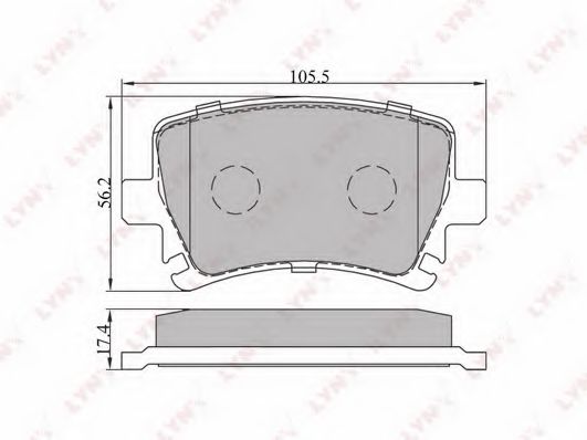 LYNXauto BD-1204 Тормозные колодки для AUDI TT (Ауди Тт) LYNXauto BD-1204 Тормозные колодки для AUDI TT (Ауди Тт)