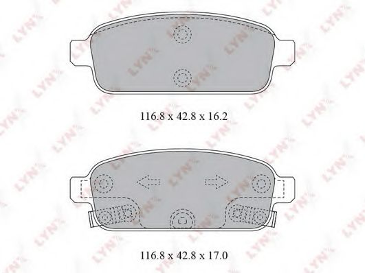 LYNXauto BD-1811 Тормозные колодки для OPEL (Опель) LYNXauto BD-1811 Тормозные колодки для OPEL (Опель)