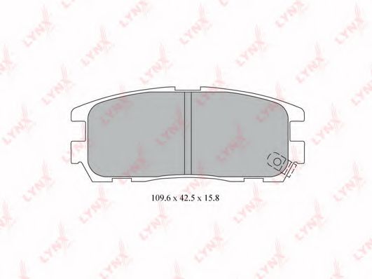 LYNXauto BD-3803 Тормозные колодки для GREAT WALL HAVAL 5 (Грейтвол Хаvал 5) LYNXauto BD-3803 Тормозные колодки для GREAT WALL HAVAL 5 (Грейтвол Хаvал 5)