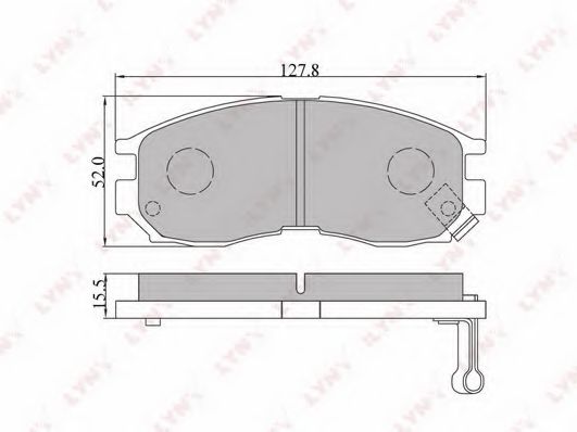 LYNXauto BD-5509 Тормозные колодки для MITSUBISHI MIRAGE (Митсубиши/митсубиси Мирагэ) LYNXauto BD-5509 Тормозные колодки для MITSUBISHI MIRAGE (Митсубиши/митсубиси Мирагэ)
