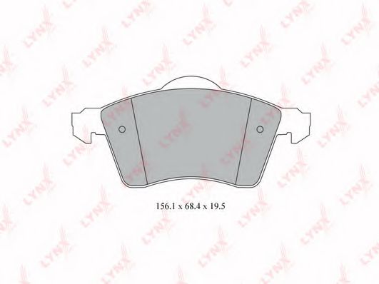 LYNXauto BD-8024 Тормозные колодки для VOLKSWAGEN (Фольксваген) LYNXauto BD-8024 Тормозные колодки для VOLKSWAGEN (Фольксваген)