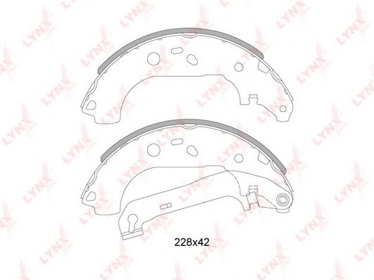 LYNXauto BS-3004 Тормозные колодоки для FORD (Форд) LYNXauto BS-3004 Тормозные колодоки для FORD (Форд)