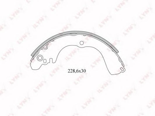 LYNXauto BS-5501 Тормозные колодоки для MITSUBISHI PAJERO MINI (Митсубиши/митсубиси Пажэро мини) LYNXauto BS-5501 Тормозные колодоки для MITSUBISHI PAJERO MINI (Митсубиши/митсубиси Пажэро мини)