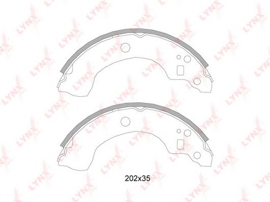 LYNXauto BS-5718 Тормозные колодоки для NISSAN PULSAR VII (Ниссан Пулсар v2) LYNXauto BS-5718 Тормозные колодоки для NISSAN PULSAR VII (Ниссан Пулсар v2)