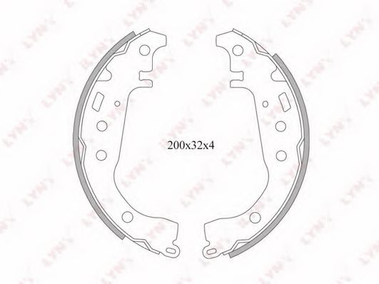 LYNXauto BS-7501 Тормозные колодоки для TOYOTA WILL CYPHA (Тойота/тоета Вилл cъпха) LYNXauto BS-7501 Тормозные колодоки для TOYOTA WILL CYPHA (Тойота/тоета Вилл cъпха)