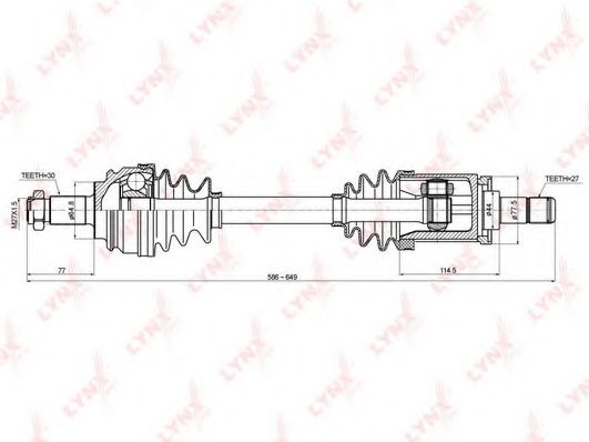 LYNXauto CD-1415 Приводной вал для BMW (Бмв) LYNXauto CD-1415 Приводной вал для BMW (Бмв)