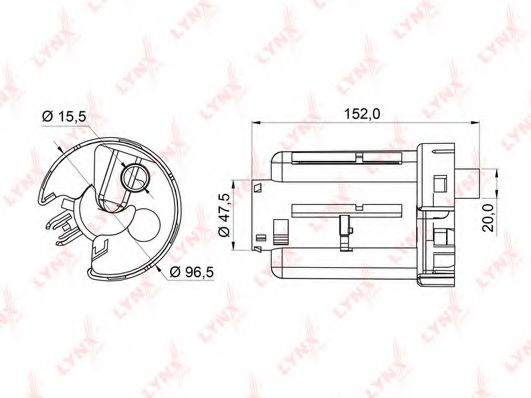LYNXauto LF-365M Топливный фильтр для MITSUBISHI PAJERO III (Митсубиши/митсубиси Паджеро 3) LYNXauto LF-365M Топливный фильтр для MITSUBISHI PAJERO III (Митсубиши/митсубиси Паджеро 3)