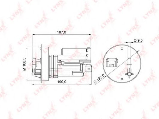 LYNXauto LF-975M Топливный фильтр для NISSAN TEANA I (Ниссан Теана 1)