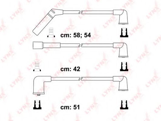 LYNXauto SPC1815 Комплект проводов зажигания 