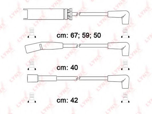 LYNXauto SPC1816 Комплект проводов зажигания 