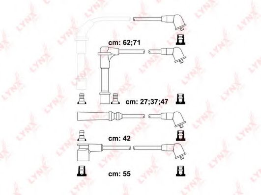 LYNXauto SPC5718 Комплект проводов зажигания 