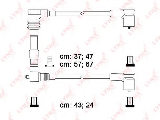 LYNXauto SPC5911 Комплект проводов зажигания 