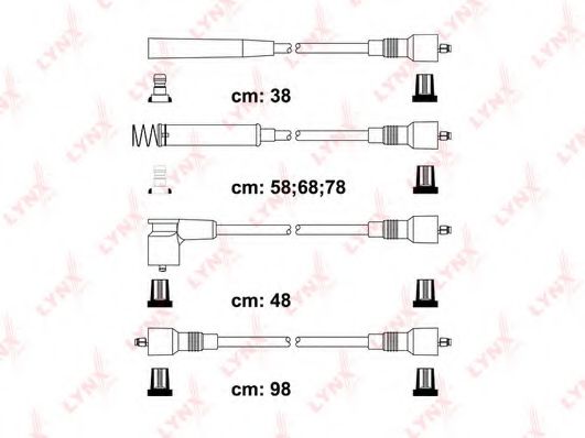 LYNXauto SPC5923 Комплект проводов зажигания 