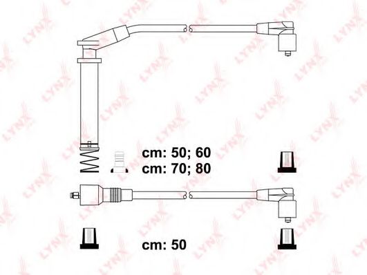 LYNXauto SPC5929 Комплект проводов зажигания 