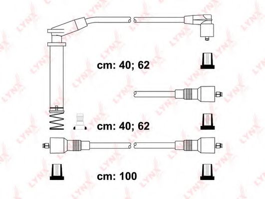 LYNXauto SPC5937 Комплект проводов зажигания 