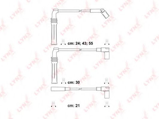 LYNXauto SPC6119 Комплект проводов зажигания 