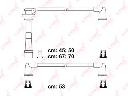 LYNXauto SPC7308 Комплект проводов зажигания 