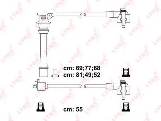 LYNXauto SPC7519 Комплект проводов зажигания 