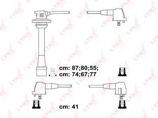 LYNXauto SPC7523 Комплект проводов зажигания 