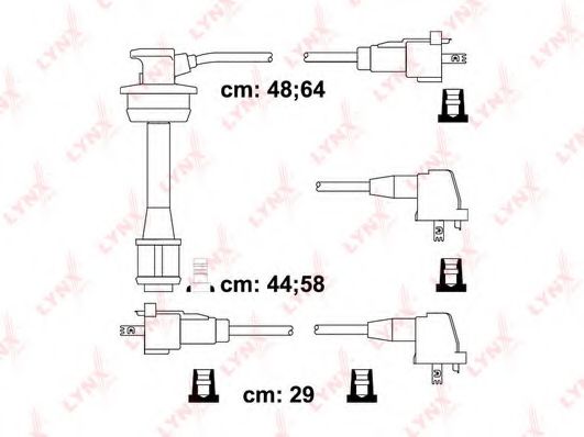 LYNXauto SPC7528 Комплект проводов зажигания 