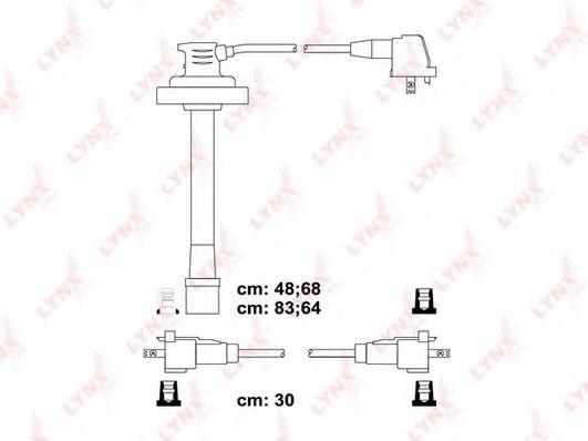 LYNXauto SPC7529 Комплект проводов зажигания 