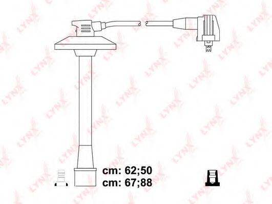 LYNXauto SPC7548 Комплект проводов зажигания 