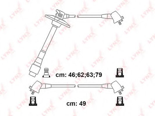 LYNXauto SPC7552 Комплект проводов зажигания 
