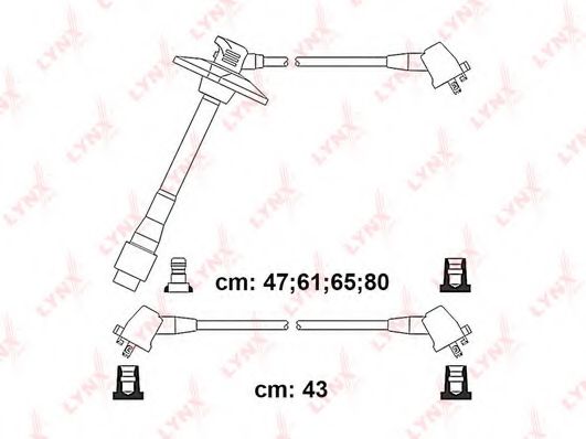LYNXauto SPC7559 Комплект проводов зажигания 