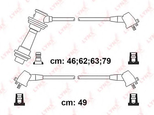 LYNXauto SPC7562 Комплект проводов зажигания 