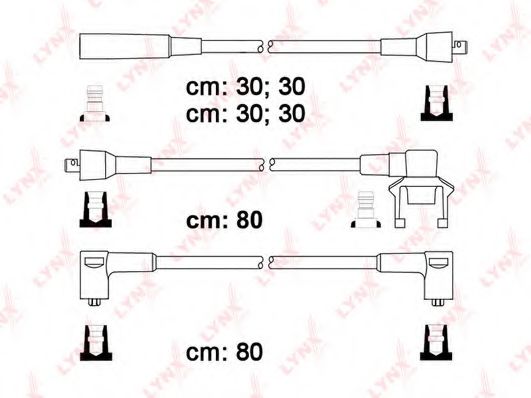 LYNXauto SPC7803 Комплект проводов зажигания 