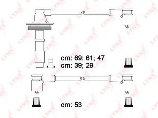 LYNXauto SPC7817 Комплект проводов зажигания 