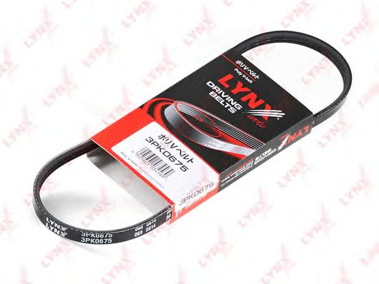 LYNXauto 3PK0675 Поликлиновой ремень для FORD FIESTA (Форд Фиэста) LYNXauto 3PK0675 Поликлиновой ремень для FORD FIESTA (Форд Фиэста)