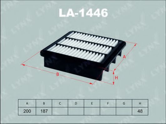 LYNXauto LA-1446 Воздушный фильтр для KIA (Киа) LYNXauto LA-1446 Воздушный фильтр для KIA (Киа)