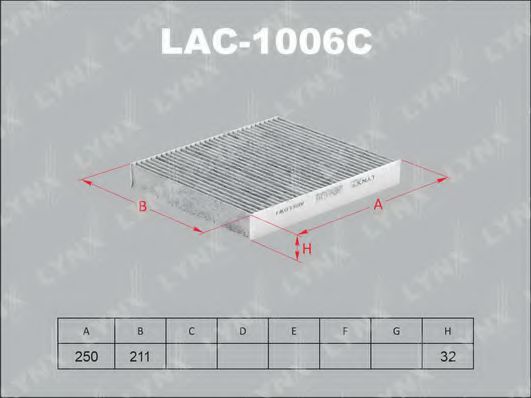LYNXauto LAC-1006C Фильтр, воздух во внутренном пространстве для VOLKSWAGEN (Фольксваген) LYNXauto LAC-1006C Фильтр, воздух во внутренном пространстве для VOLKSWAGEN (Фольксваген)