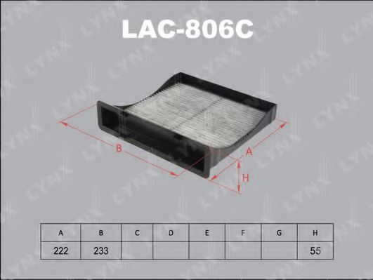 LYNXauto LAC-806C Фильтр, воздух во внутренном пространстве для SUBARU (Субару) LYNXauto LAC-806C Фильтр, воздух во внутренном пространстве для SUBARU (Субару)