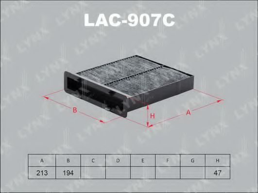LYNXauto LAC-907C Фильтр, воздух во внутренном пространстве для SUZUKI (Сузуки) LYNXauto LAC-907C Фильтр, воздух во внутренном пространстве для SUZUKI (Сузуки)