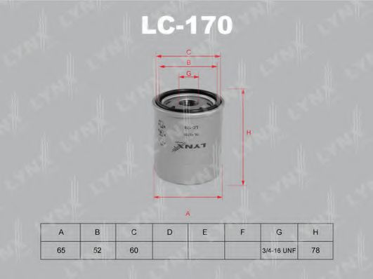 LYNXauto LC-170 Масляный фильтр для TOYOTA IQ (Тойота/тоета Иq) LYNXauto LC-170 Масляный фильтр для TOYOTA IQ (Тойота/тоета Иq)