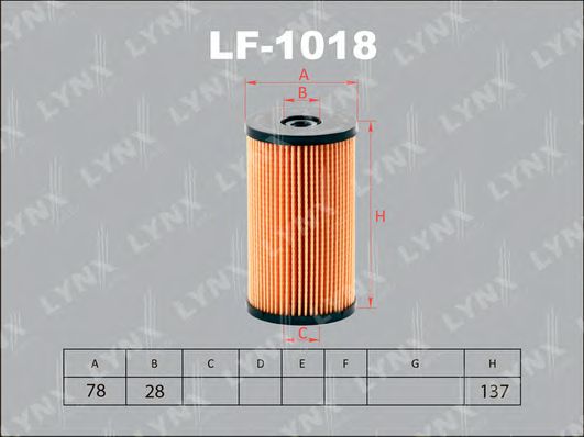 LYNXauto LF-1018 Топливный фильтр для SKODA SUPERB (Шкода Суперб) LYNXauto LF-1018 Топливный фильтр для SKODA SUPERB (Шкода Суперб)