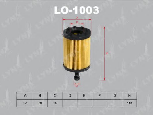 LYNXauto LO-1003 Масляный фильтр для VOLKSWAGEN (Фольксваген) LYNXauto LO-1003 Масляный фильтр для VOLKSWAGEN (Фольксваген)