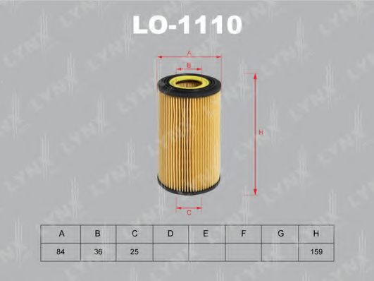 LYNXauto LO-1110 Масляный фильтр для BMW 7 (Бмв 7) LYNXauto LO-1110 Масляный фильтр для BMW 7 (Бмв 7)
