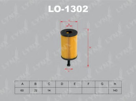 LYNXauto LO-1302 Масляный фильтр для CITROëN (Cитроëн) LYNXauto LO-1302 Масляный фильтр для CITROëN (Cитроëн)