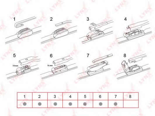 LYNXauto XF430 Щетка стеклоочистителя для TOYOTA DYNA 400 (Тойота/тоета Дъна 400) LYNXauto XF430 Щетка стеклоочистителя для TOYOTA DYNA 400 (Тойота/тоета Дъна 400)