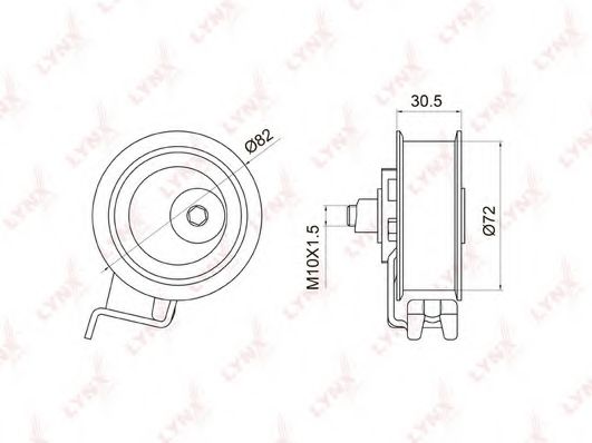 LYNXauto PB-1011 Натяжной ролик, ремень ГРМ для SEAT LEON (Сеат Леон) LYNXauto PB-1011 Натяжной ролик, ремень ГРМ для SEAT LEON (Сеат Леон)