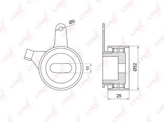 LYNXauto PB-1043 Натяжной ролик, ремень ГРМ для MAZDA 323 F VI (Мазда 323 ф6) LYNXauto PB-1043 Натяжной ролик, ремень ГРМ для MAZDA 323 F VI (Мазда 323 ф6)