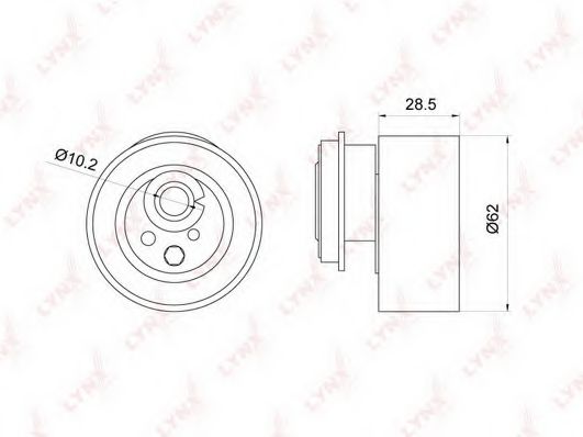 LYNXauto PB-1045 Натяжной ролик, ремень ГРМ для MAZDA CAPELLA V (Мазда Cапэлла v) LYNXauto PB-1045 Натяжной ролик, ремень ГРМ для MAZDA CAPELLA V (Мазда Cапэлла v)