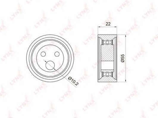 LYNXauto PB-1052 Натяжной ролик, ремень ГРМ для DACIA SOLENZA (Дача Солэнза) LYNXauto PB-1052 Натяжной ролик, ремень ГРМ для DACIA SOLENZA (Дача Солэнза)