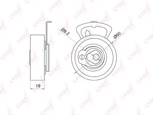LYNXauto PB-1055 Натяжной ролик, ремень ГРМ для SKODA OCTAVIA (Шкода Октавия) LYNXauto PB-1055 Натяжной ролик, ремень ГРМ для SKODA OCTAVIA (Шкода Октавия)
